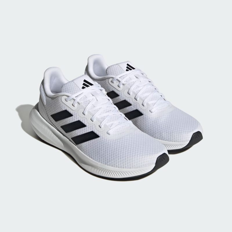 Adidas รองเท้าวิ่งผู้ชาย Runfalcon 3.0 | Cloud White/Core Black/Cloud White ( HQ3789 ) - Image 2