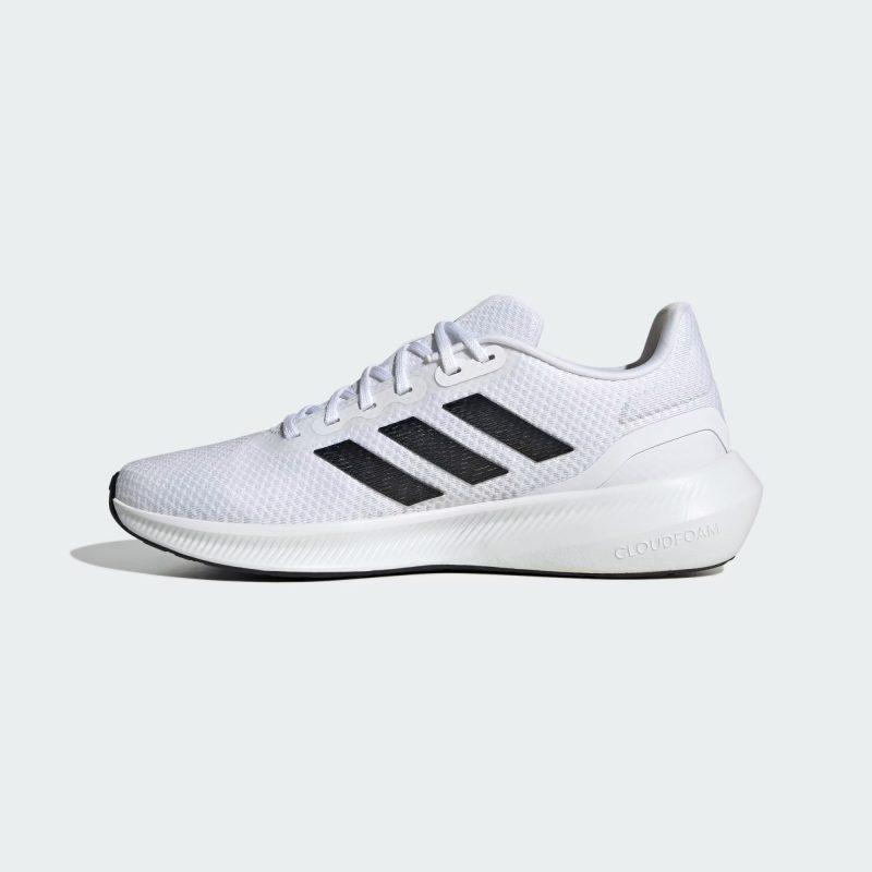 Adidas รองเท้าวิ่งผู้ชาย Runfalcon 3.0 | Cloud White/Core Black/Cloud White ( HQ3789 ) - Image 4