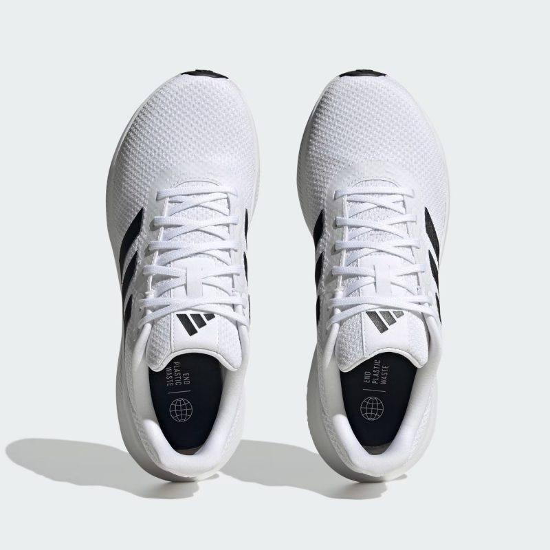 Adidas รองเท้าวิ่งผู้ชาย Runfalcon 3.0 | Cloud White/Core Black/Cloud White ( HQ3789 ) - Image 5