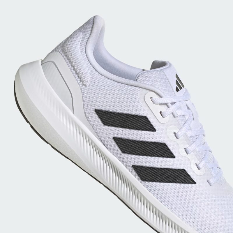 Adidas รองเท้าวิ่งผู้ชาย Runfalcon 3.0 | Cloud White/Core Black/Cloud White ( HQ3789 ) - Image 8