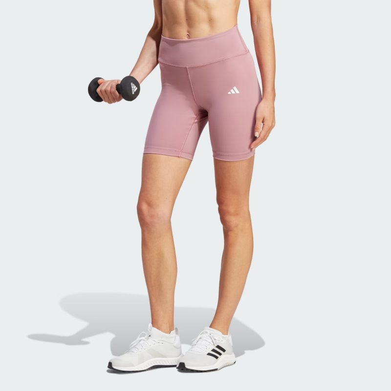 Adidas กางเกงกีฬาผู้หญิง Train Essentials 7-Inch Short Leggings | Wonder Orchid ( IA1902 ) - Image 2