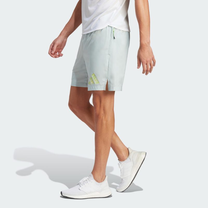 Adidas กางเกงกีฬาขาสั้นผู้ชาย HIIT Training Shorts | Wonder Silver ( IB3471 ) - Image 3