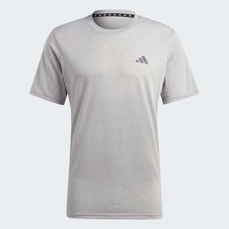 Adidas เสื้อกีฬาผู้ชาย Train Essentials Comfort Training Tee | Medium Grey Heather/White/Black ( IC7424 )