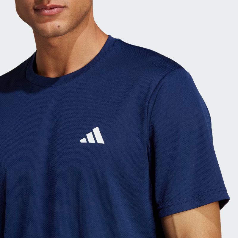 Adidas เสื้อกีฬาผู้ชาย Train Essentials Training T-Shirt | Dark Blue/White ( IC7429 ) - Image 5