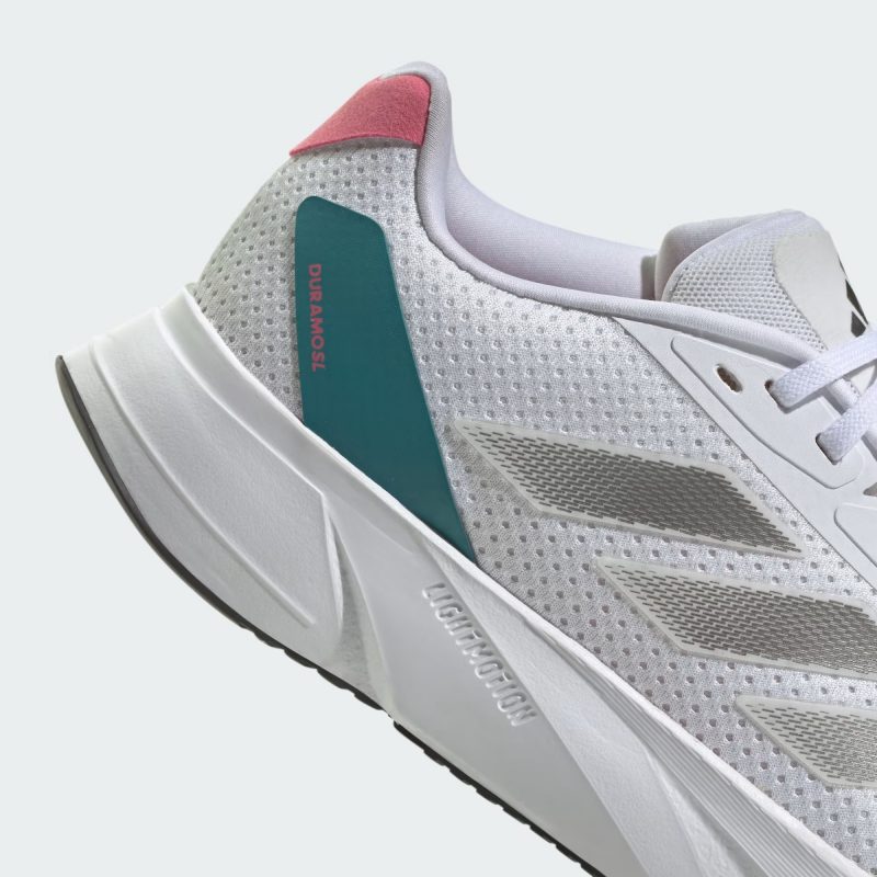 Adidas รองเท้าวิ่งผู้หญิง Duramo SL | Cloud White/Night Metallic/Pink Fusion ( IF7890 ) - Image 7