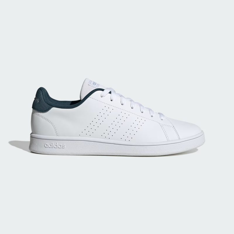 Adidas รองเท้าผ้าใบผู้ชาย Advantage Base | Cloud White/Cloud White/Arctic Night ( IF8008 )