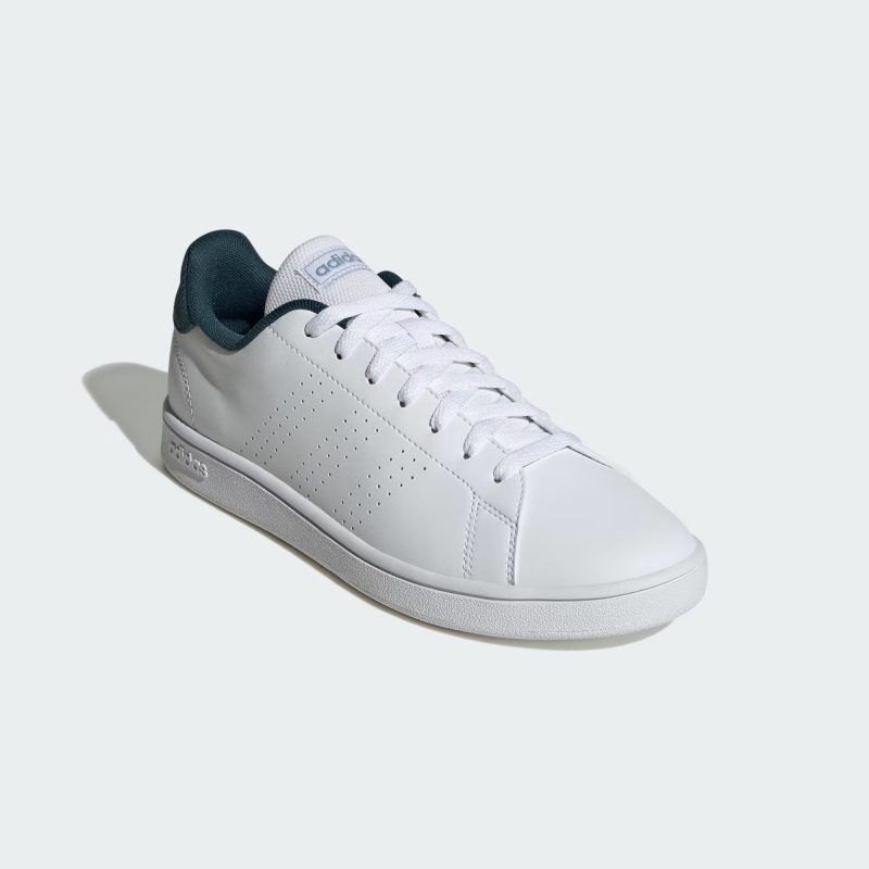 Adidas รองเท้าผ้าใบผู้ชาย Advantage Base | Cloud White/Cloud White/Arctic Night ( IF8008 ) - Image 2