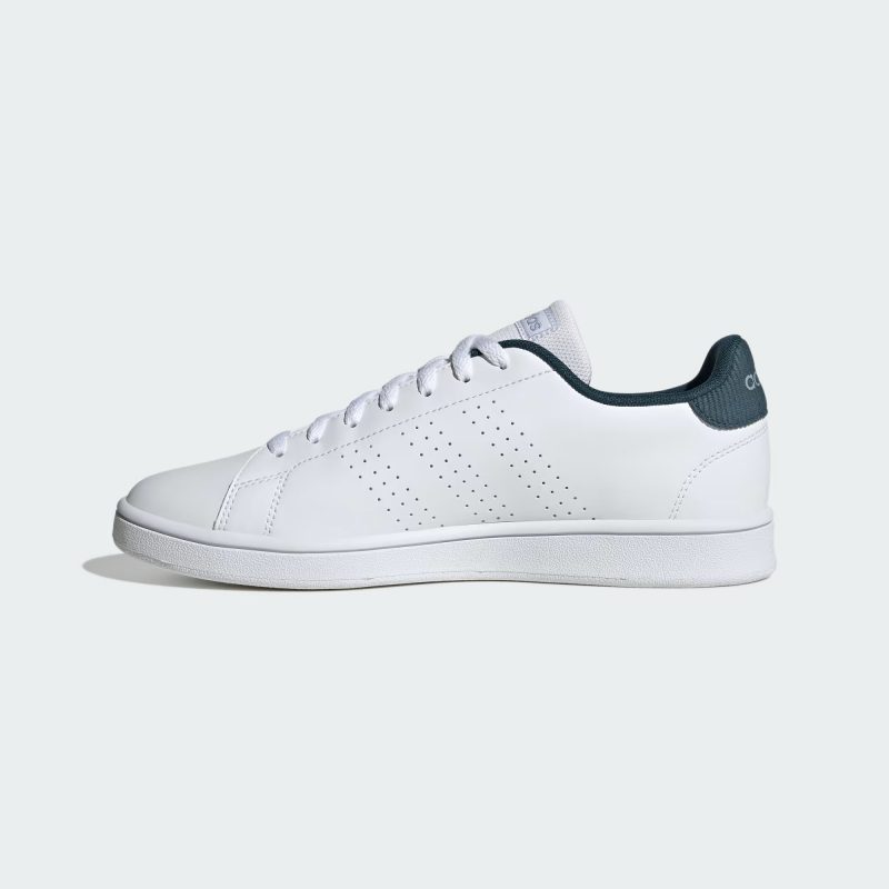 Adidas รองเท้าผ้าใบผู้ชาย Advantage Base | Cloud White/Cloud White/Arctic Night ( IF8008 ) - Image 4