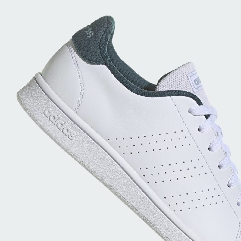 Adidas รองเท้าผ้าใบผู้ชาย Advantage Base | Cloud White/Cloud White/Arctic Night ( IF8008 ) - Image 7