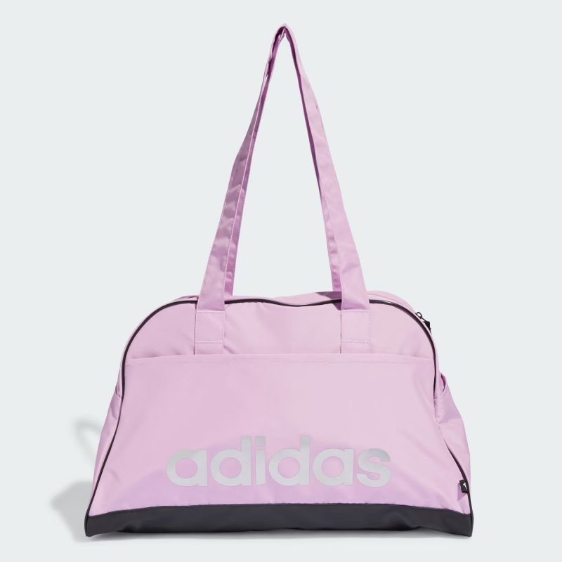 Adidas กระเป๋าหิ้ว Essentials Linear Bowling Bag | Bliss Lilac/Black/Bliss Lilac ( IJ8383 )