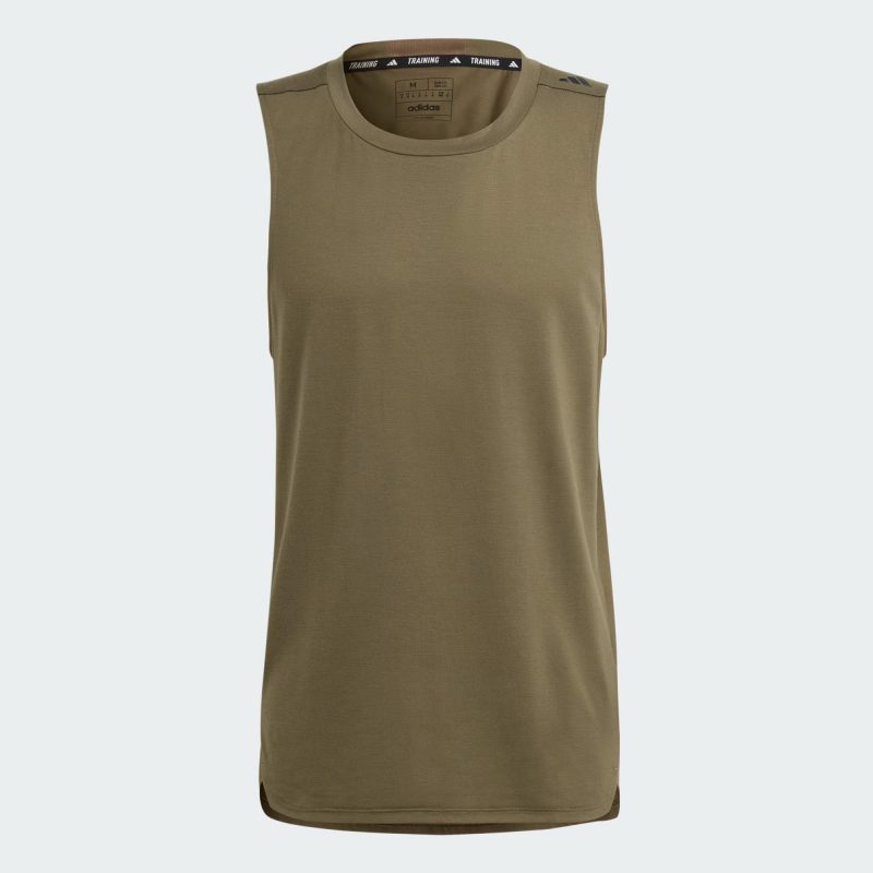 Adidas เสื้อกีฬาผู้ชาย Designed for Training Workout Tank Top | Olive Strata ( IL1431 )