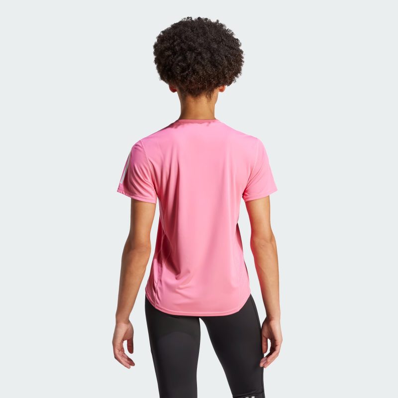 Adidas เสื้อกีฬาผู้หญิง Own the Run Tee | Pink Fusion ( IL4128 ) - Image 3