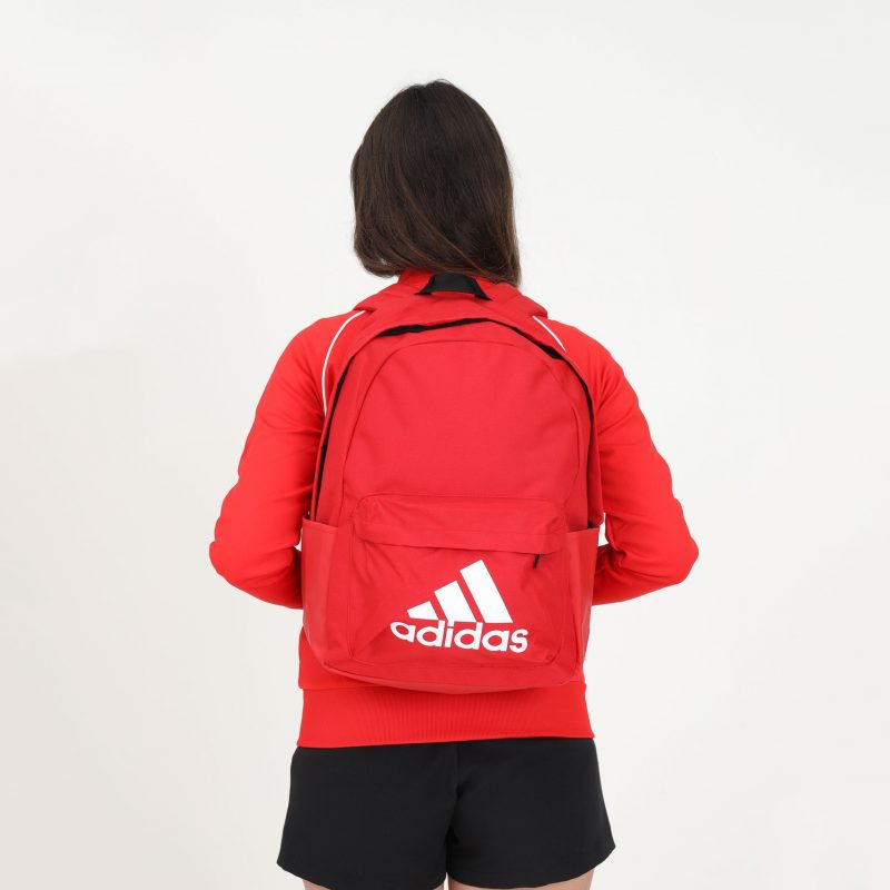 Adidas กระเป๋าเป้ Classic Badge of Sport Backpack | Better Scarlet/White ( IL5809 ) - Image 8