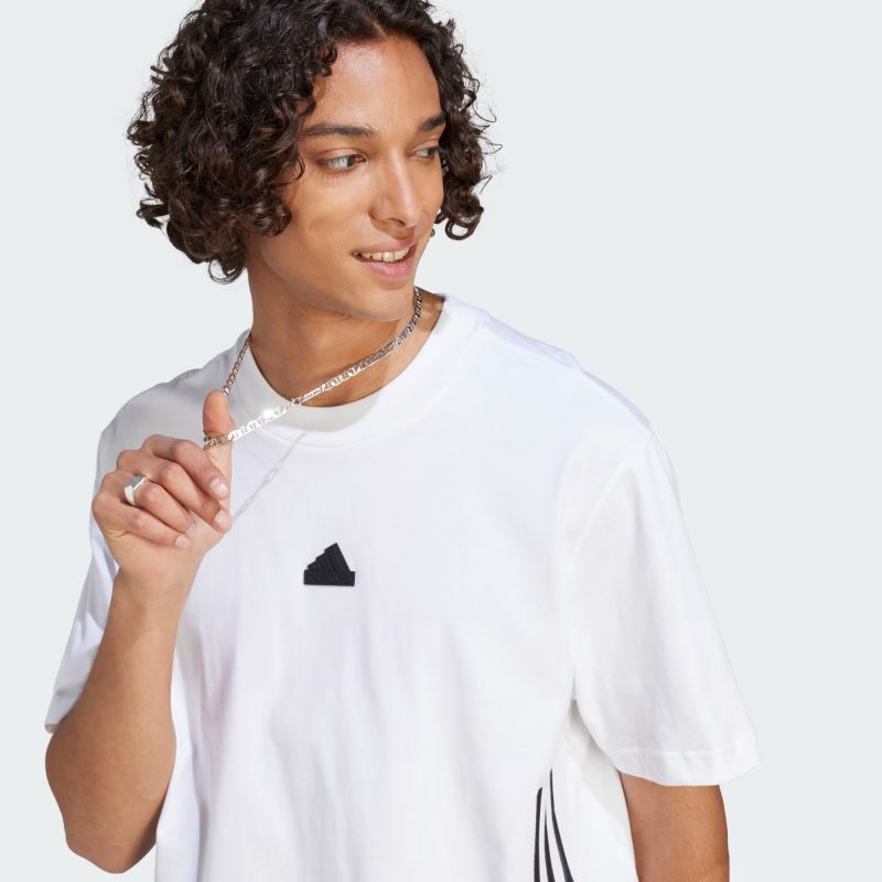 Adidas เสื้อยืดผู้ชาย Future Icons 3-Stripes Tee | White/Black ( IN1612 ...