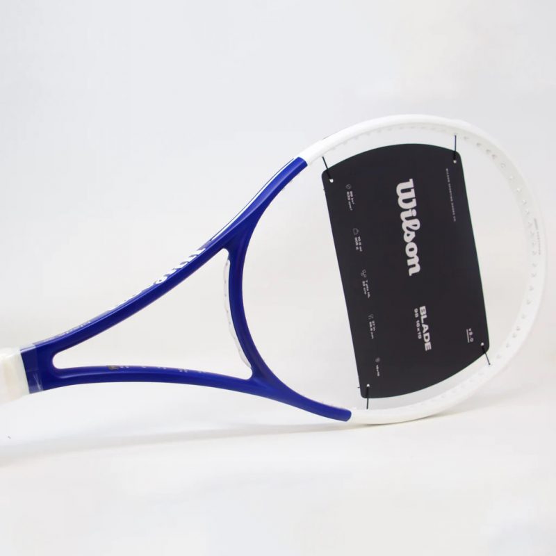 Wilson ไม้เทนนิส Blade 98 V8 US Open 2023 Tennis Racket FRM 2 4 1/4 | White/Blue ( WR133511U2 ) - Image 23