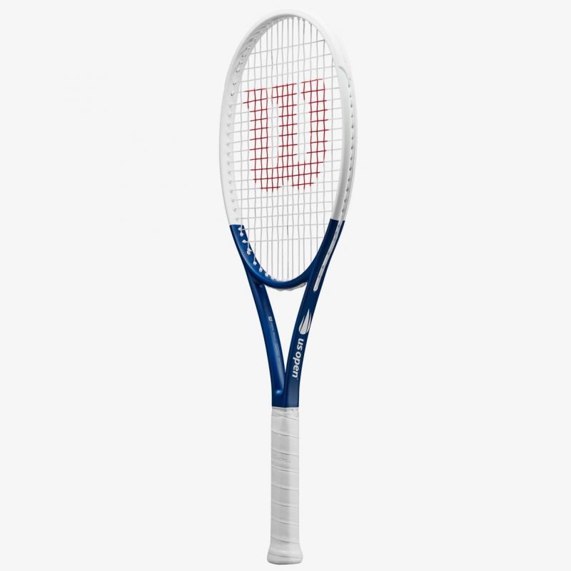 Wilson ไม้เทนนิส Blade 98 V8 US Open 2023 Tennis Racket FRM 2 4 1/4 | White/Blue ( WR133511U2 ) - Image 3