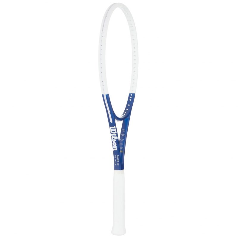 Wilson ไม้เทนนิส Blade 98 V8 US Open 2023 Tennis Racket FRM 2 4 1/4 | White/Blue ( WR133511U2 ) - Image 9