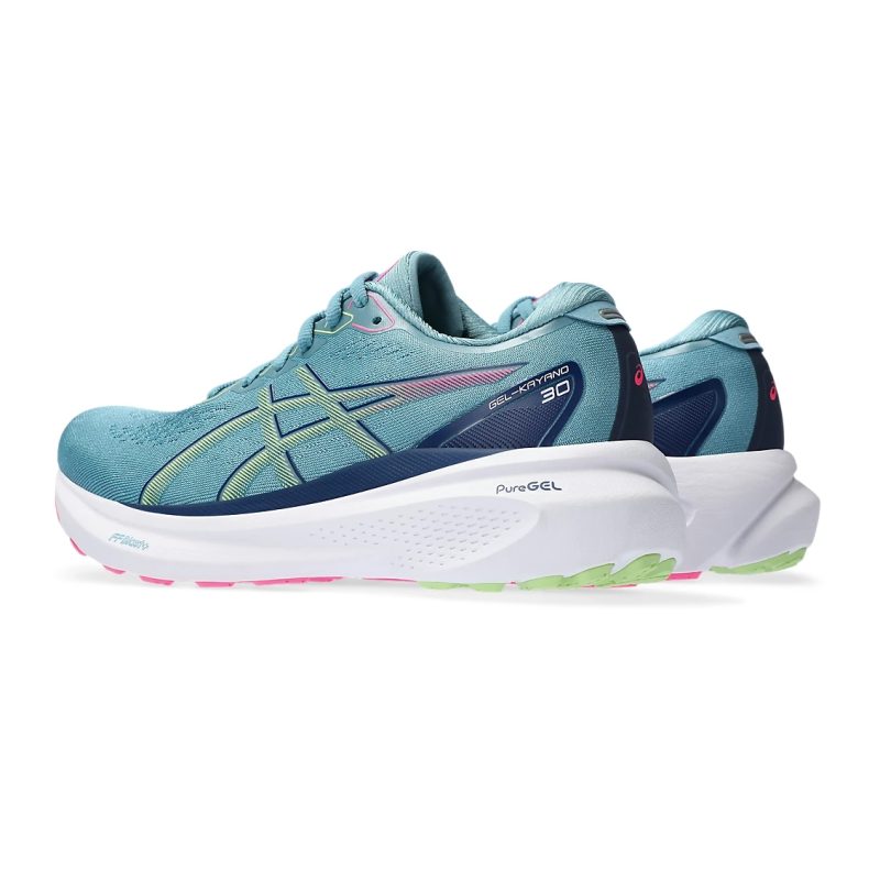Asics รองเท้าวิ่งผู้หญิง Gel-Kayano 30 (D) Wide | Gris Blue/Lime Green ( 1012B503-402 ) - Image 3