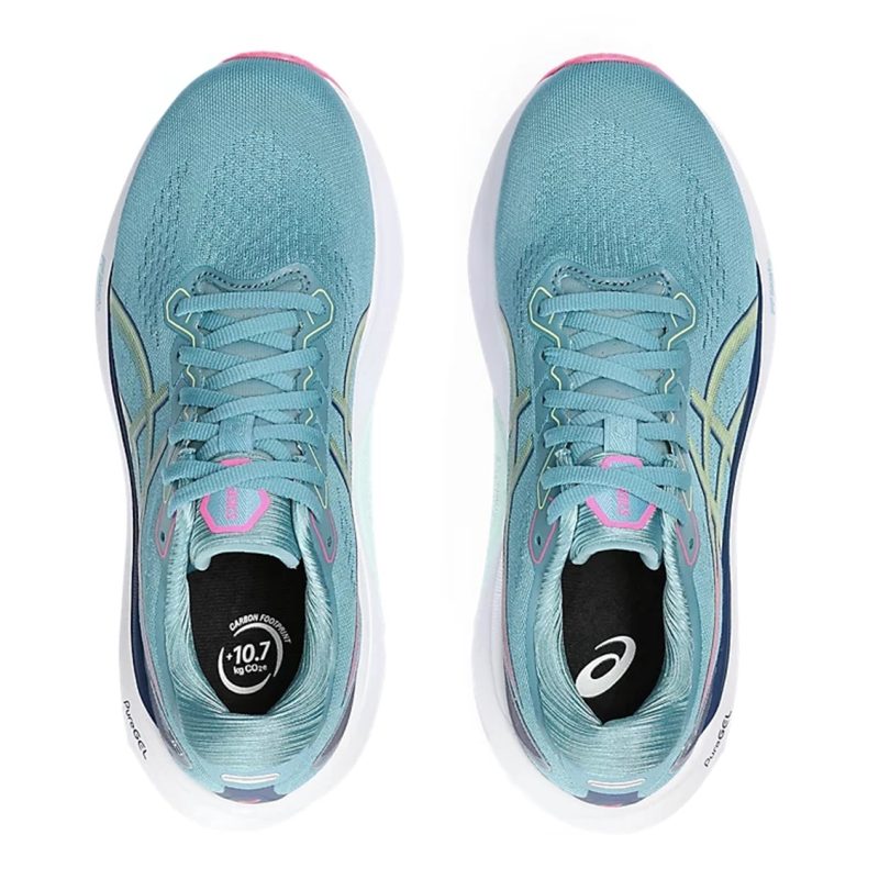 Asics รองเท้าวิ่งผู้หญิง Gel-Kayano 30 (D) Wide | Gris Blue/Lime Green ( 1012B503-402 ) - Image 6