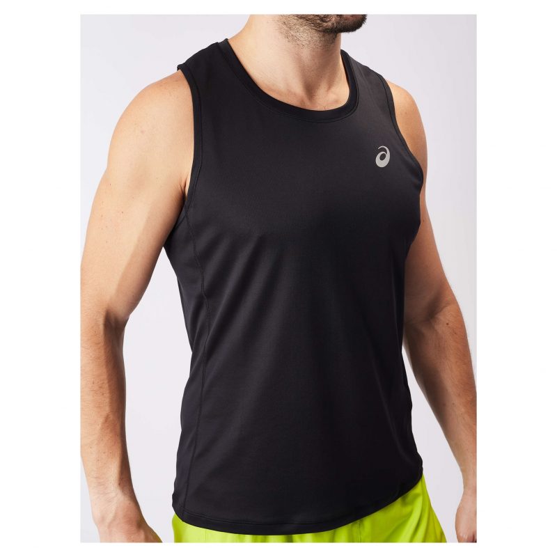 Asics เสื้อวิ่งผู้ชาย Men's Silver Singlet | Performance Black ( 2011C351-002 ) - Image 17