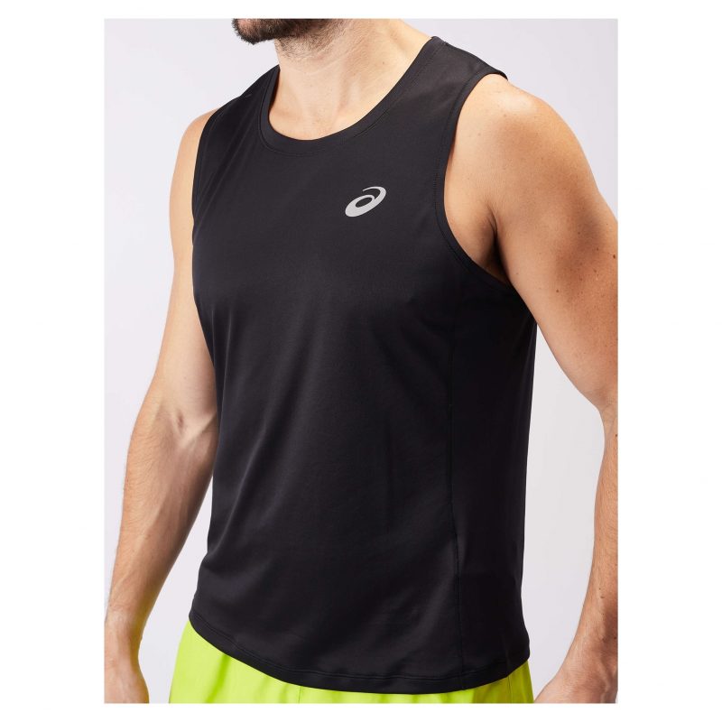 Asics เสื้อวิ่งผู้ชาย Men's Silver Singlet | Performance Black ( 2011C351-002 ) - Image 18