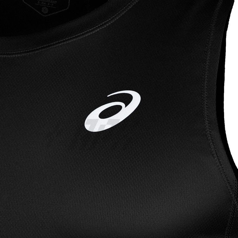 Asics เสื้อวิ่งผู้ชาย Men's Silver Singlet | Performance Black ( 2011C351-002 ) - Image 3