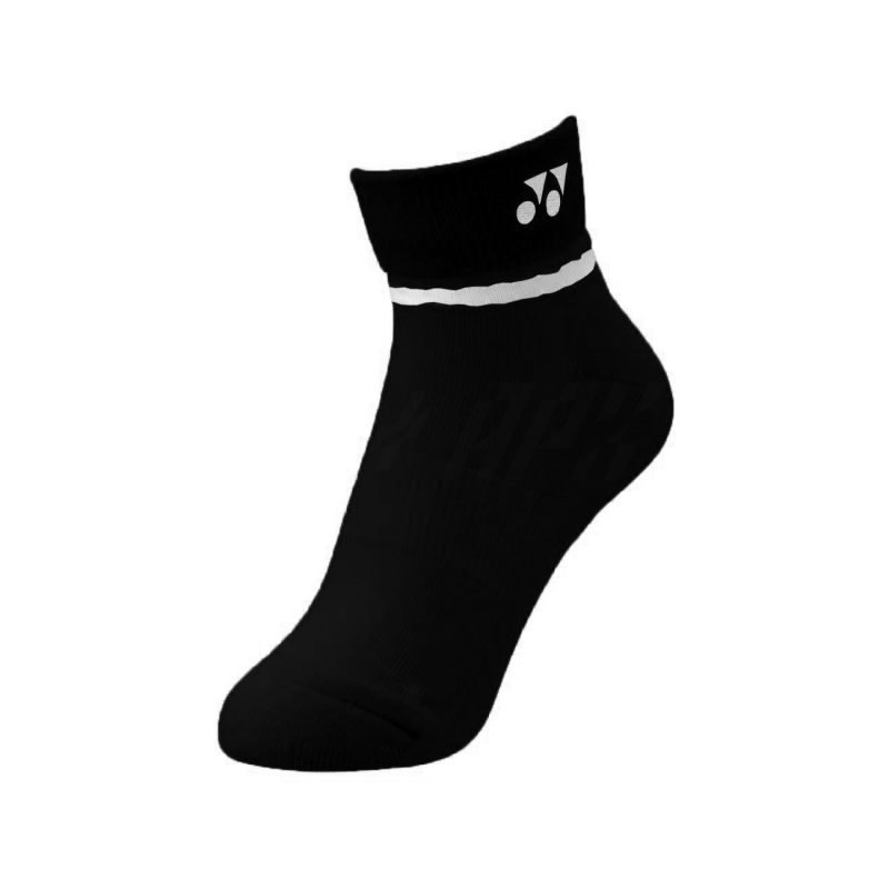 Yonex ถุงเท้าเทนนิส Sport Socks | Black/White ( 29127T )