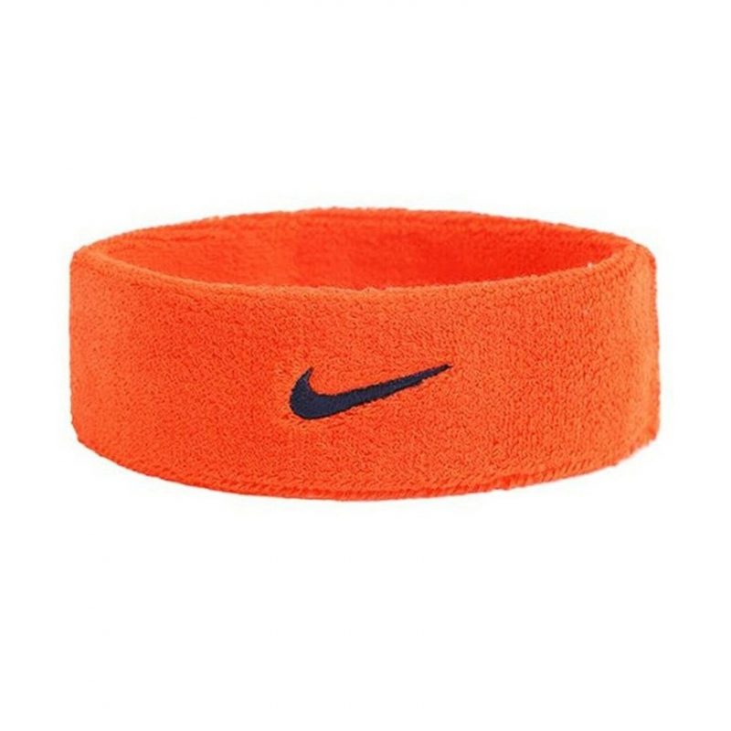 Nike แถบรัดศีรษะเทนนิส Swoosh Headband | Team Orange/College Navy ( N.000.1544.804 ) - Image 3