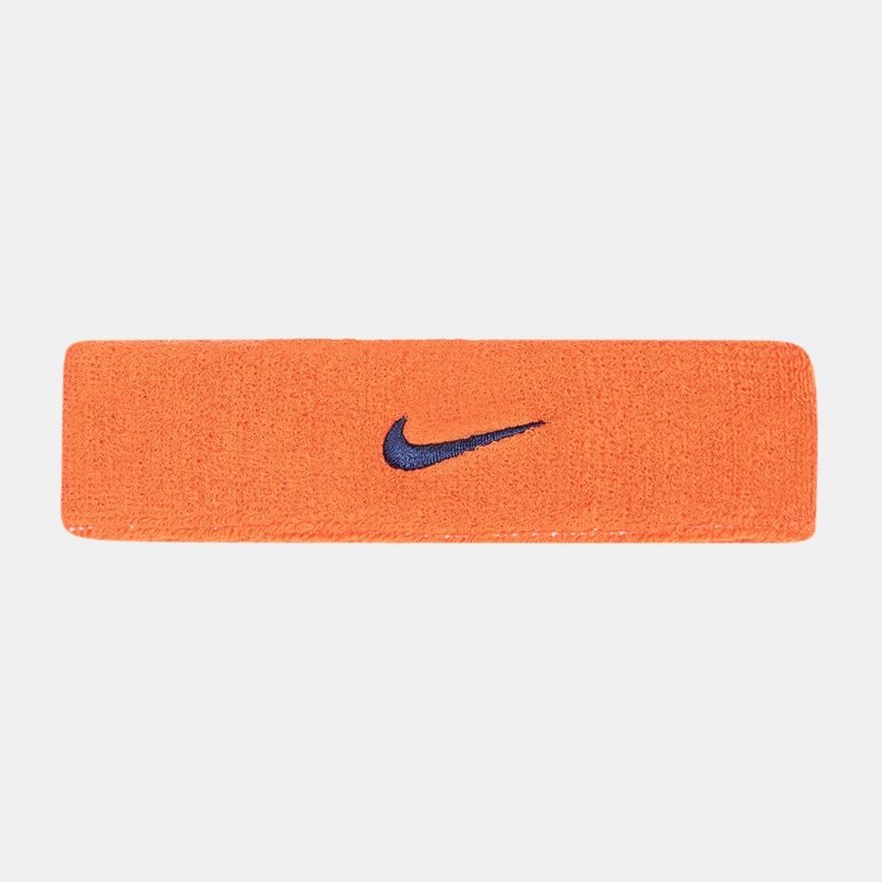 Nike แถบรัดศีรษะเทนนิส Swoosh Headband | Team Orange/College Navy ( N.000.1544.804 ) - Image 4