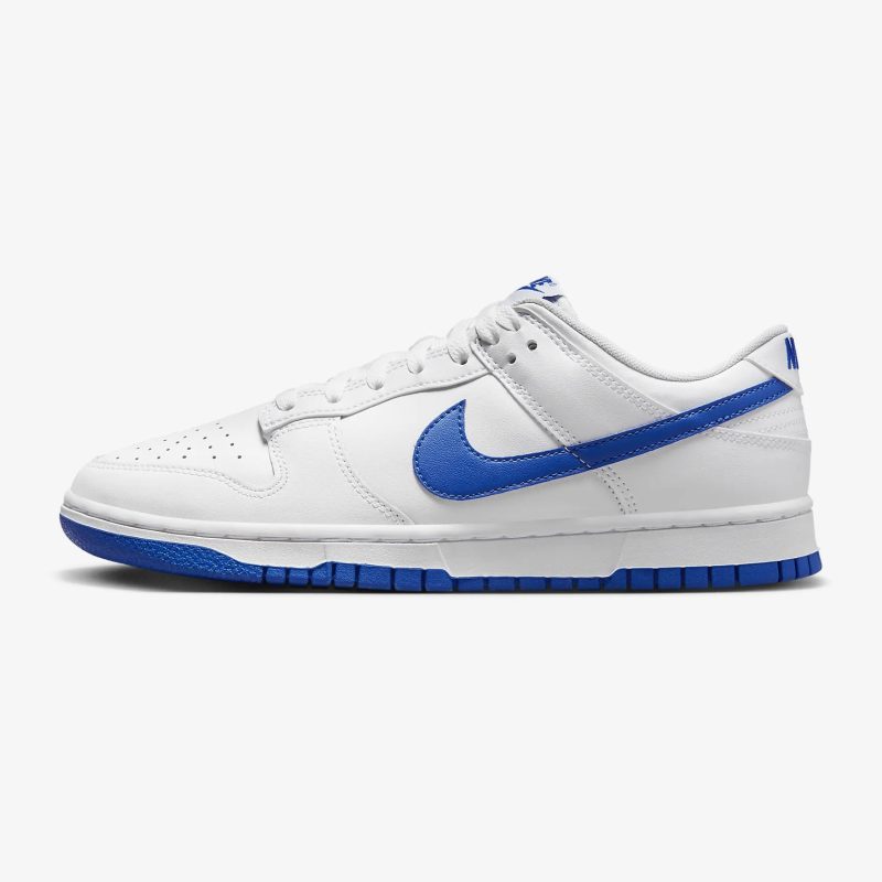 Nike รองเท้าผ้าใบผู้ชาย Dunk Low Retro | White/Hyper Royal ( DV0831-104 )