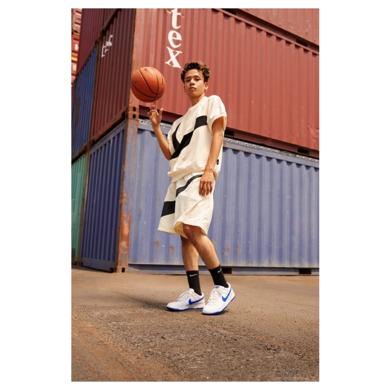 Nike รองเท้าผ้าใบผู้ชาย Dunk Low Retro | White/Hyper Royal ( DV0831-104 ) - Image 10