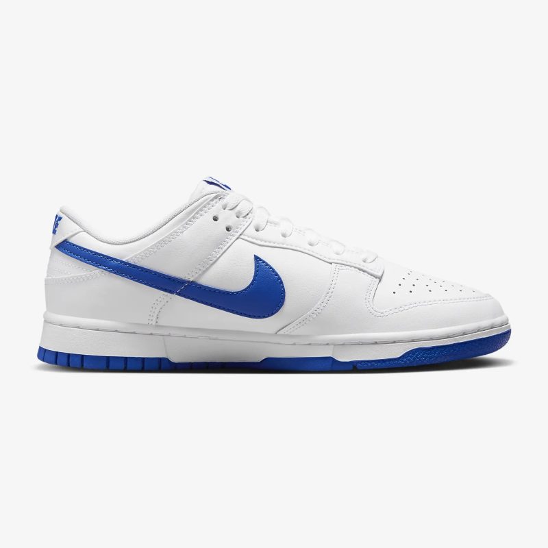 Nike รองเท้าผ้าใบผู้ชาย Dunk Low Retro | White/Hyper Royal ( DV0831-104 ) - Image 3