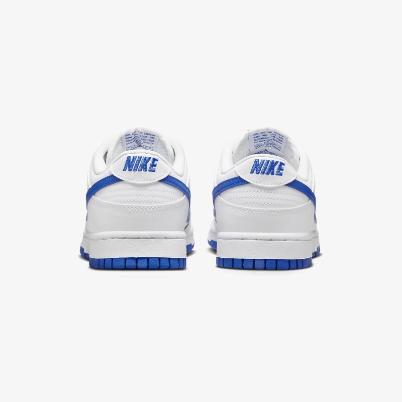 Nike รองเท้าผ้าใบผู้ชาย Dunk Low Retro | White/Hyper Royal ( DV0831-104 ) - Image 4