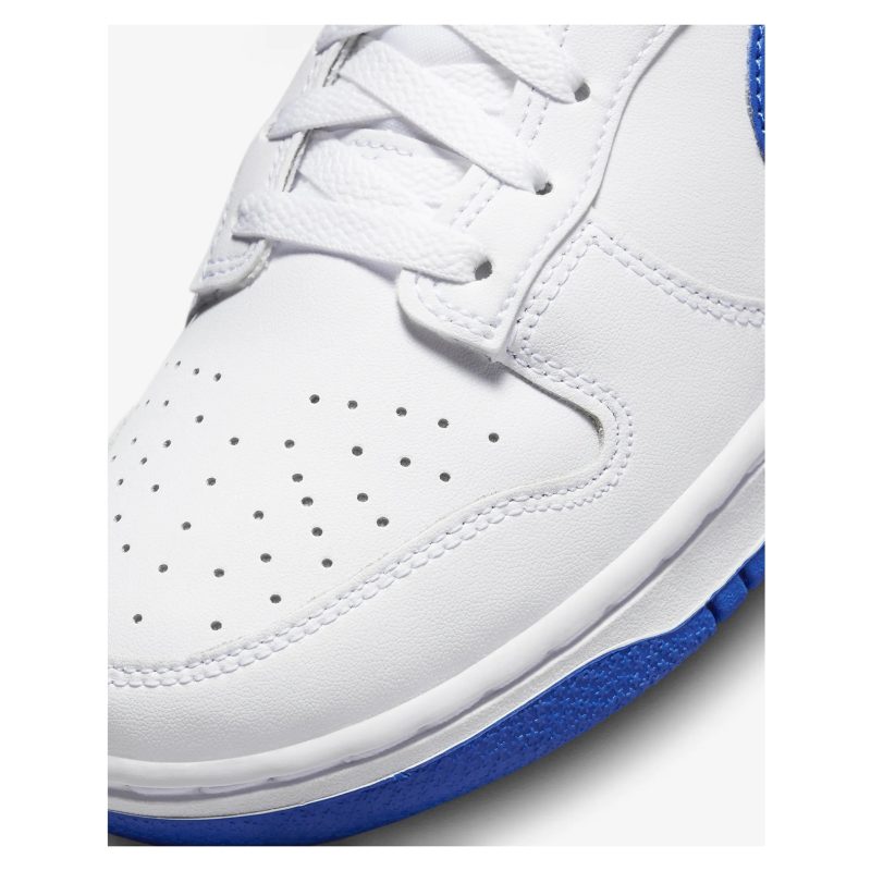 Nike รองเท้าผ้าใบผู้ชาย Dunk Low Retro | White/Hyper Royal ( DV0831-104 ) - Image 7