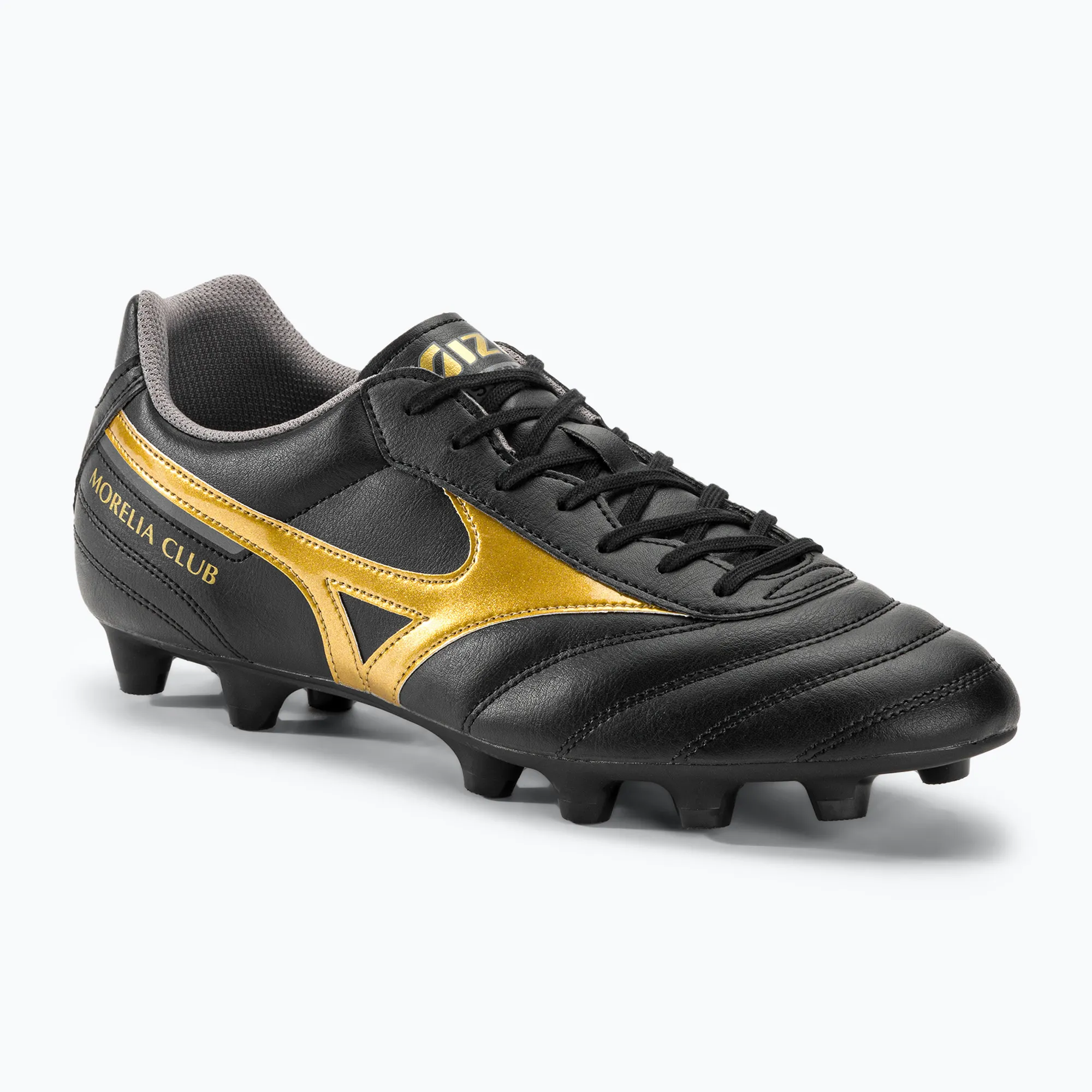 Mizuno รองเท้าฟุตบอล / สตั๊ด Morelia II Club FG | Black/Gold/Dark