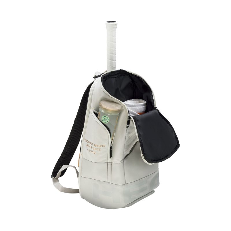 Head กระเป๋าเป้เทนนิส Pro X Tennis Backpack 28L | Corduroy White/Black ( 260063 ) - Image 6