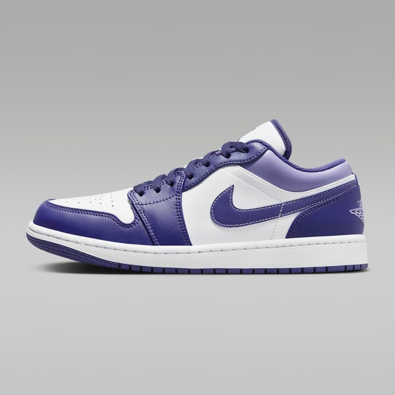 Nike รองเท้าผ้าใบผู้ชาย Air Jordan 1 Low | Sky J Purple/White/Sky J Light Purple ( 553558-515 )