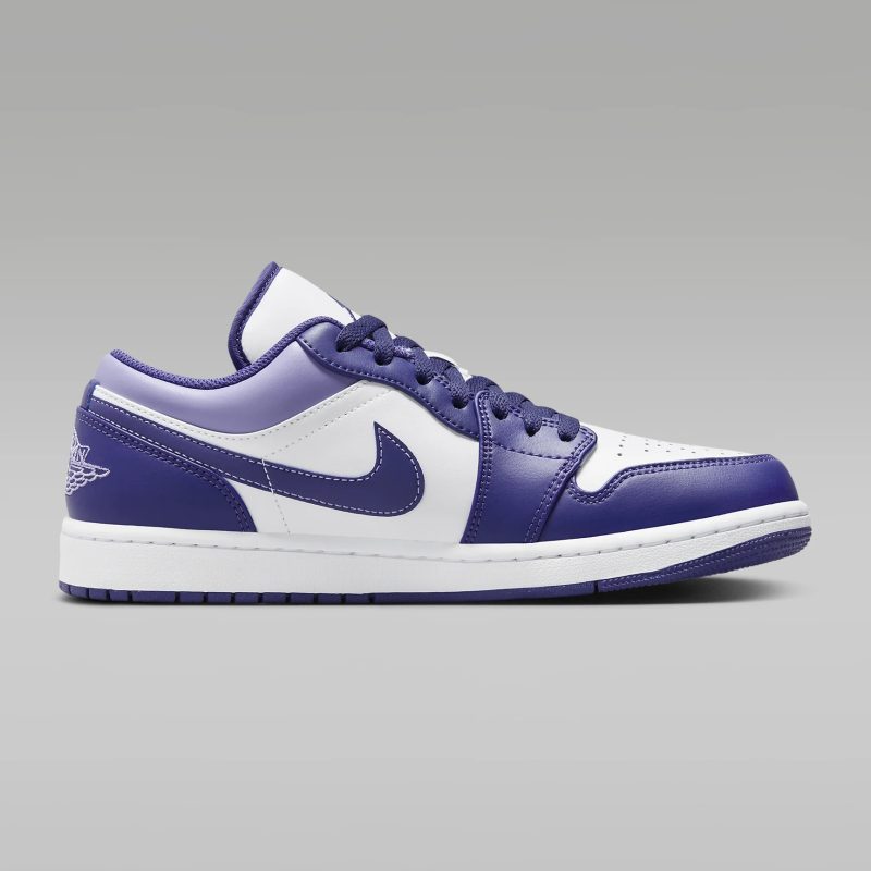 Nike รองเท้าผ้าใบผู้ชาย Air Jordan 1 Low | Sky J Purple/White/Sky J Light Purple ( 553558-515 ) - Image 3