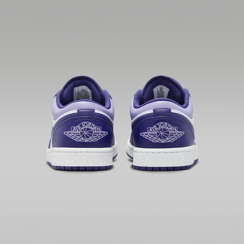 Nike รองเท้าผ้าใบผู้ชาย Air Jordan 1 Low | Sky J Purple/White/Sky J Light Purple ( 553558-515 ) - Image 4