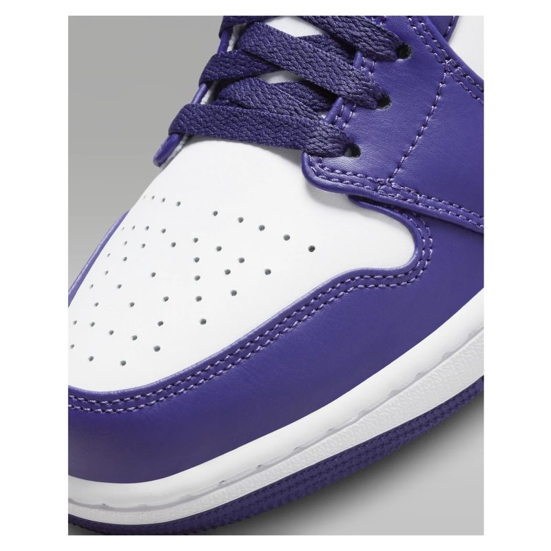 Nike รองเท้าผ้าใบผู้ชาย Air Jordan 1 Low | Sky J Purple/White/Sky J Light Purple ( 553558-515 ) - Image 7