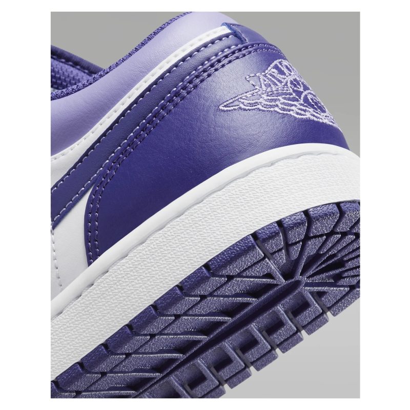 Nike รองเท้าผ้าใบผู้ชาย Air Jordan 1 Low | Sky J Purple/White/Sky J Light Purple ( 553558-515 ) - Image 8