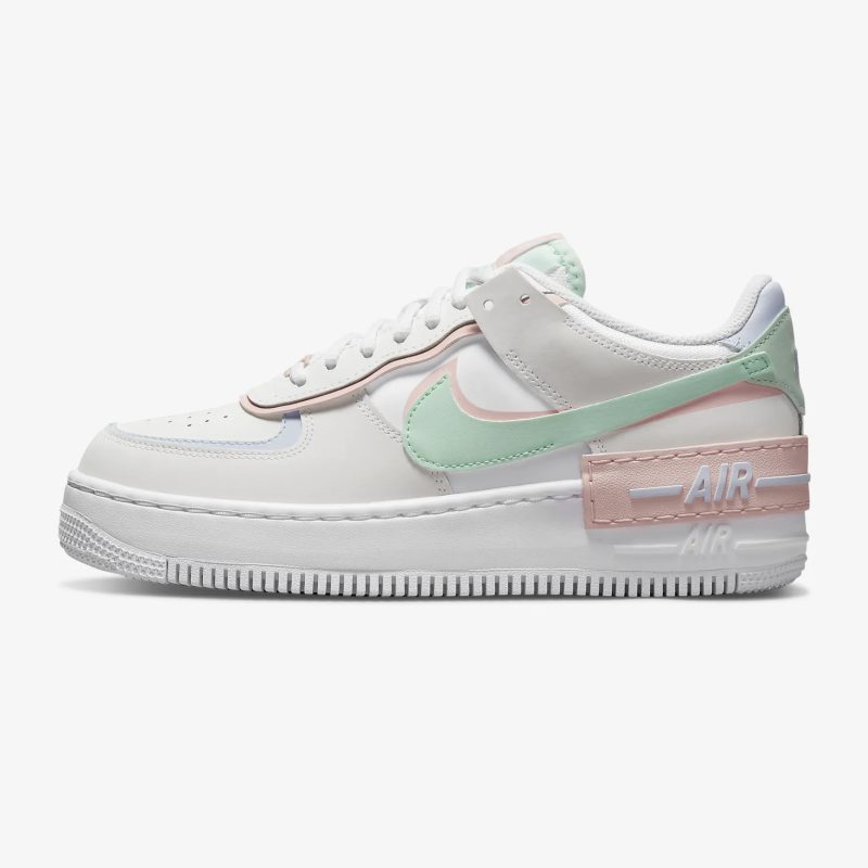 Nike รองเท้าผ้าใบผู้หญิง Air Force 1 Shadow | White/Mint Foam/Football Grey/Atmosphere ( CI0919-117 )