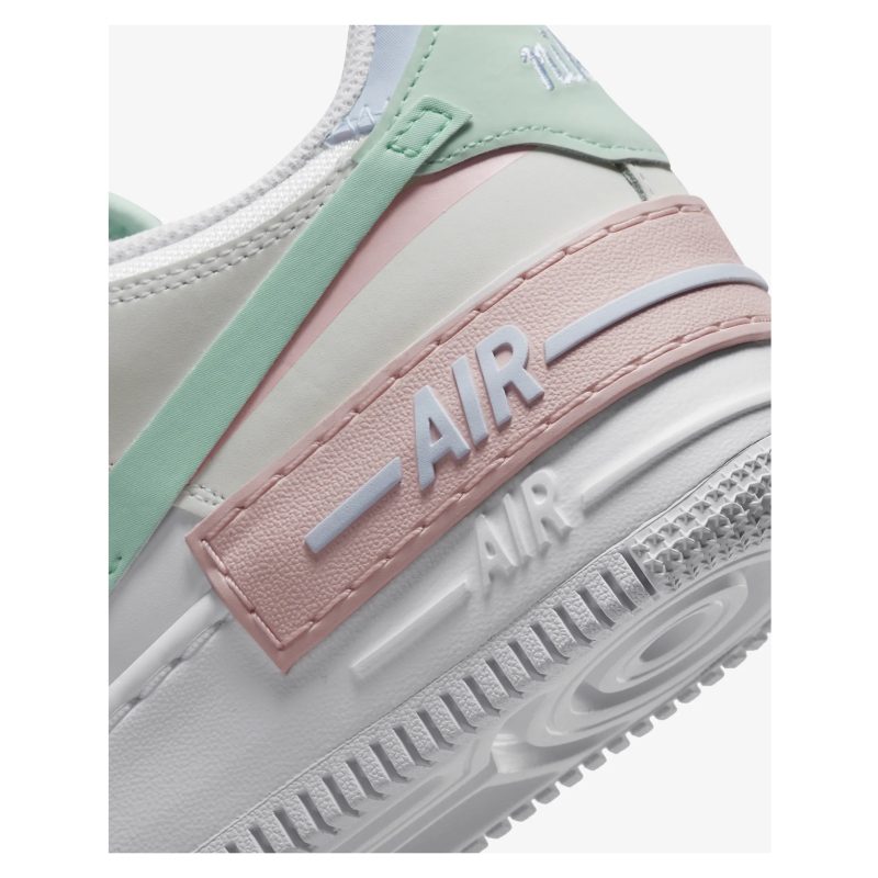 Nike รองเท้าผ้าใบผู้หญิง Air Force 1 Shadow | White/Mint Foam/Football Grey/Atmosphere ( CI0919-117 ) - Image 8