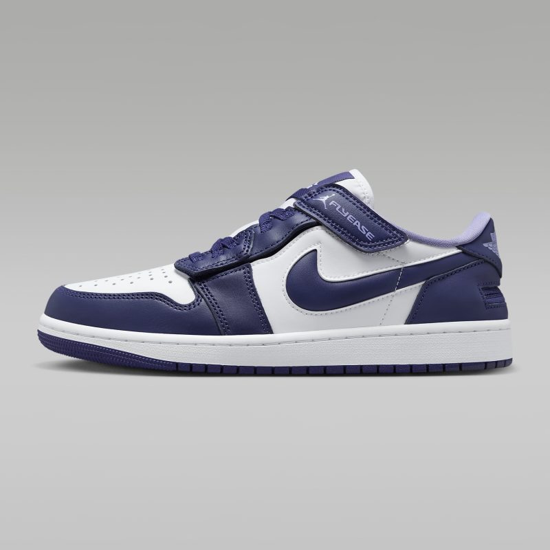 Nike รองเท้าผ้าใบผู้ชาย Air Jordan 1 Low FlyEase | Sky J Purple/White/Sky J Light Purple ( DM1206-515 )