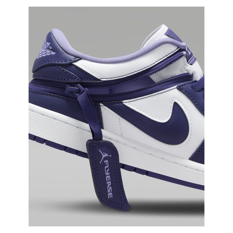 Nike รองเท้าผ้าใบผู้ชาย Air Jordan 1 Low FlyEase | Sky J Purple/White/Sky J Light Purple ( DM1206-515 ) - Image 10