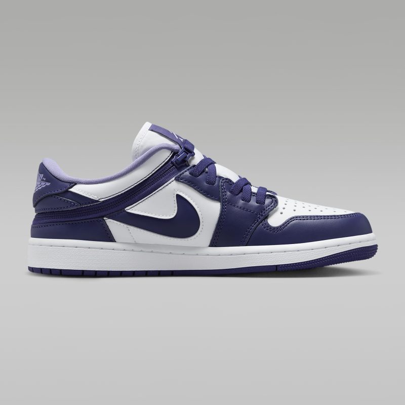 Nike รองเท้าผ้าใบผู้ชาย Air Jordan 1 Low FlyEase | Sky J Purple/White/Sky J Light Purple ( DM1206-515 ) - Image 3