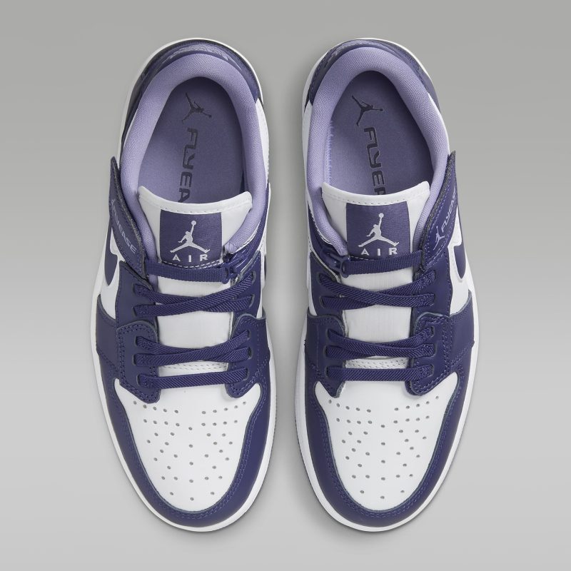 Nike รองเท้าผ้าใบผู้ชาย Air Jordan 1 Low FlyEase | Sky J Purple/White/Sky J Light Purple ( DM1206-515 ) - Image 6