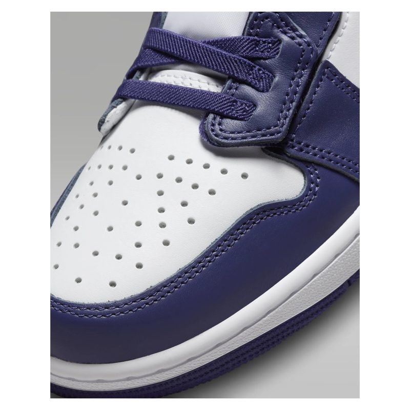 Nike รองเท้าผ้าใบผู้ชาย Air Jordan 1 Low FlyEase | Sky J Purple/White/Sky J Light Purple ( DM1206-515 ) - Image 7