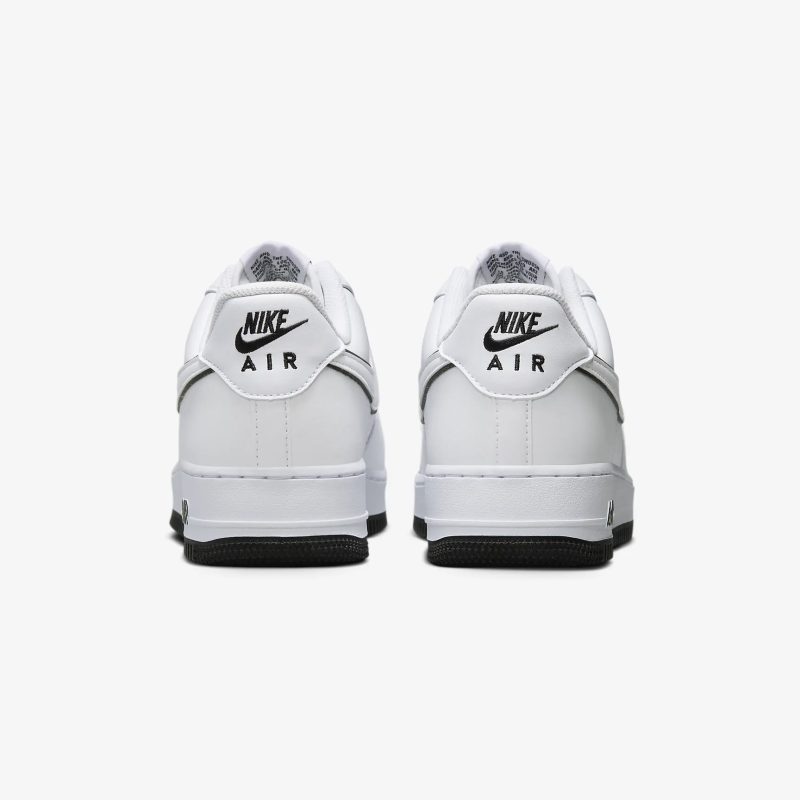 Nike รองเท้าผ้าใบผู้ชาย Air Force 1 '07 | White/White/Black ( DV0788-103 ) - Image 4