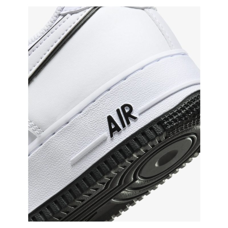 Nike รองเท้าผ้าใบผู้ชาย Air Force 1 '07 | White/White/Black ( DV0788-103 ) - Image 8